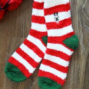 Cozy Christmas Socks with Reindeer
